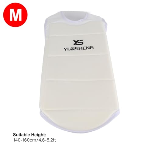 Karate Chest Guard, Unisex Highly Elastic Taekwondo Chest Guard Boxing Breast Protector Vest for Adult Child(M)