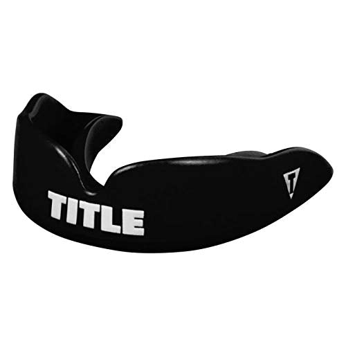 TITLE Boxing Super Shield X2 Mouth Guard, Black, Adult - color: Black, size: Adult (Single)