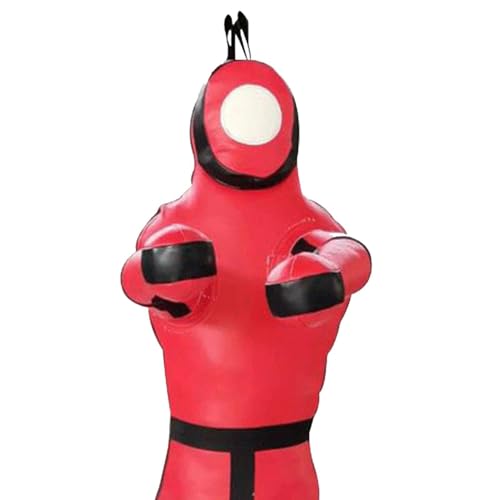 MMA Training Dummy for Judo and Taekwondo 170cm Unfilled Punching Bag - color: Red