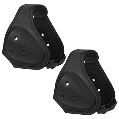 Jerify 2 Pcs Wrestling Headgear for Kids Youth Soft Grappling Headgear Wrestling Adjustable Ear Guard Protective(Black) - color: Black