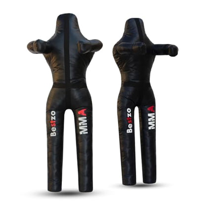 Bestzo MMA Grappling Dummy for Adult,Wrestling Dummy Jiu Jitsu, Judo Punching Bag Sparring Self Defense Training Dummy Black - Unfilled - size: 70 inches (6 ft)