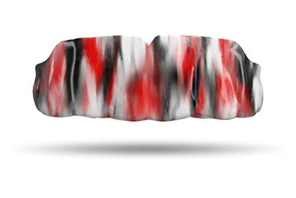 Impact Custom Professional MMA/Boxing/Muay Thai Mouthguard Black/Red Tie Dye - color: Black/Red Tie Dye