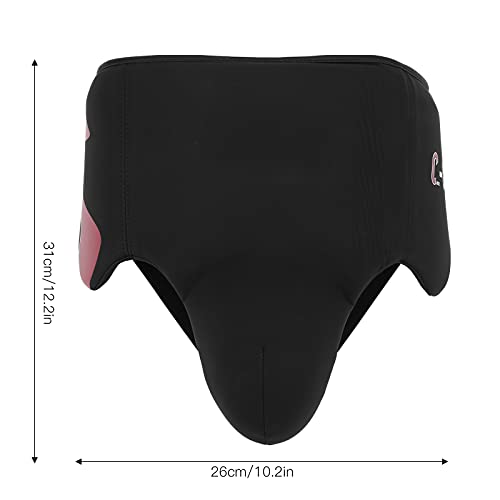 Groin Protector for Boxing, Muay Thai, Kickboxing and MMA Sparring, Taekwondo Fighting Abdominal Protector for Men - size: red
