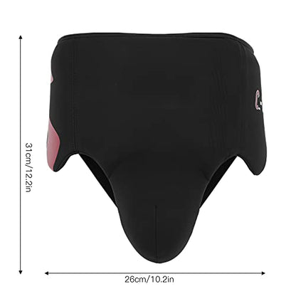 Groin Protector for Boxing, Muay Thai, Kickboxing and MMA Sparring, Taekwondo Fighting Abdominal Protector for Men - size: red