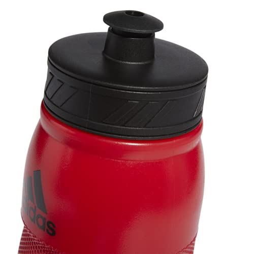 adidas 750 ML (28 oz) Stadium Refillable Plastic Sport Water Bottle - color: Scarlet Red/Black