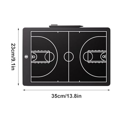 LCD Basketball Coaching Board, Electronic Basketball Tactical Board for Training Teaching Competition Command(16 inches) - size: 16 inches
