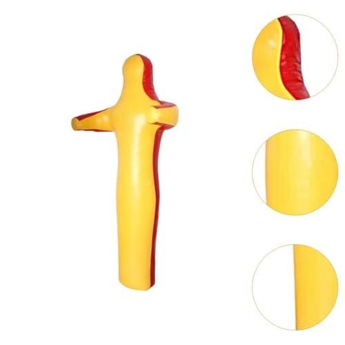 Grappling Dummy Wrestling Dummy Unfilled Jiu Punching Bag Throwing Judo Dummy Bag for Kickboxing Judo Karate - color: Yellow 150cm