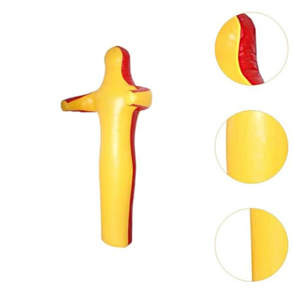 Grappling Dummy Wrestling Dummy Unfilled Jiu Punching Bag Throwing Judo Dummy Bag for Kickboxing Judo Karate - color: Yellow 170cm