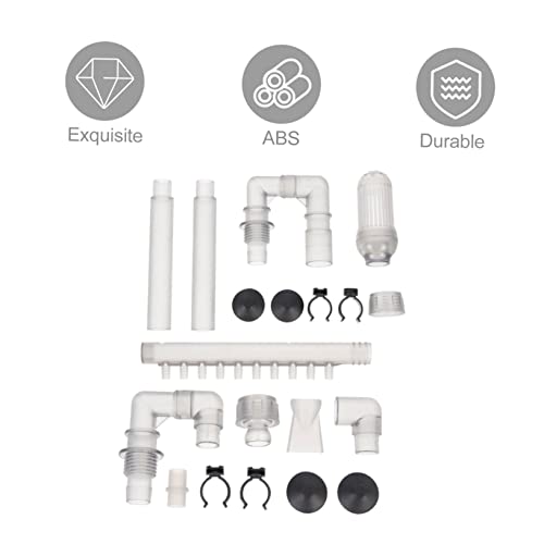 1 Set Plumbing Fittings Fish Tank Tube Aquarium Water Tube External Water Case Water Tubing Aquarium Overflow Kit Water Supply Abs Wave