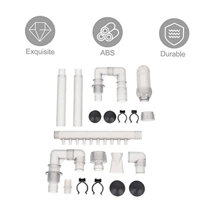 1 Set Plumbing Fittings Fish Tank Tube Aquarium Water Tube External Water Case Water Tubing Aquarium Overflow Kit Water Supply Abs Wave