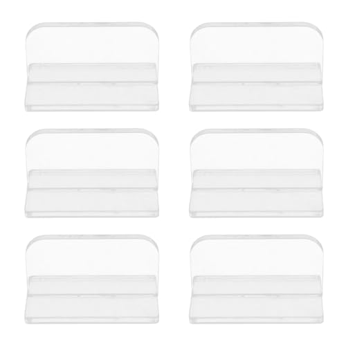 Acrylic Fish Tank Cover Handle, Durable Transparent Lid Pull Handle, 6Pcs - Secure Grip, Easy Replacement, Ideal for Aquarium and Glass Covers