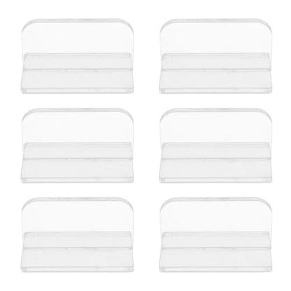 Acrylic Fish Tank Cover Handle, Durable Transparent Lid Pull Handle, 6Pcs - Secure Grip, Easy Replacement, Ideal for Aquarium and Glass Covers