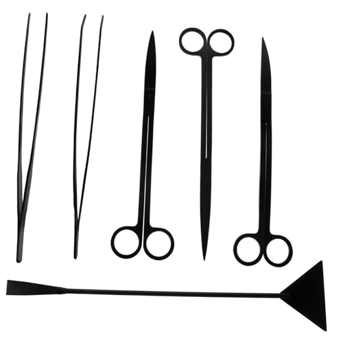 UKCOCO 1 Set Fish Tank Maintenance Supplies Precision Tweezers Scissors Spatula for Water Grass Trimming Plant Care
