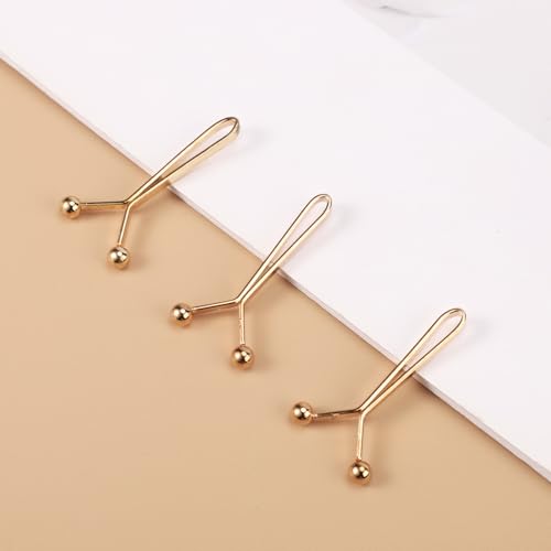 24pcs Hijab Pins for Women, Fashion Exquisite Shawl Scarf Clip Muslim Hijab Clips Safety Brooch Pin Buttons for Women Headscarf Wedding Dress Sweater Jewelry Accessories (Gold) - color: Gold