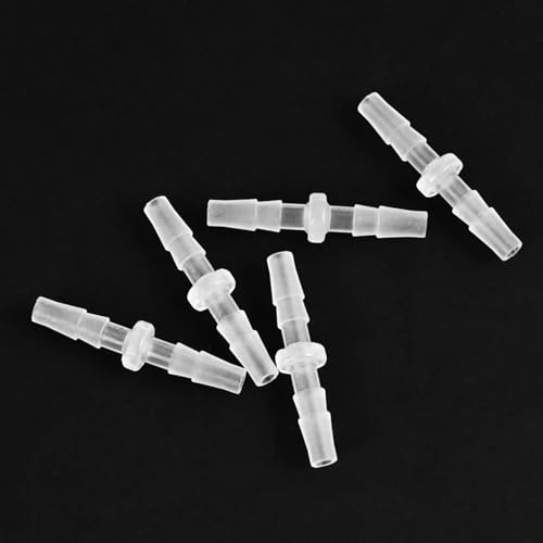 5-Pack 1/8" Barbed Fitting, Universal | Plastic Barbed fitting; for air, water, fuel lines; fits aquarium, water pump, irrigation systems - size: 1/8