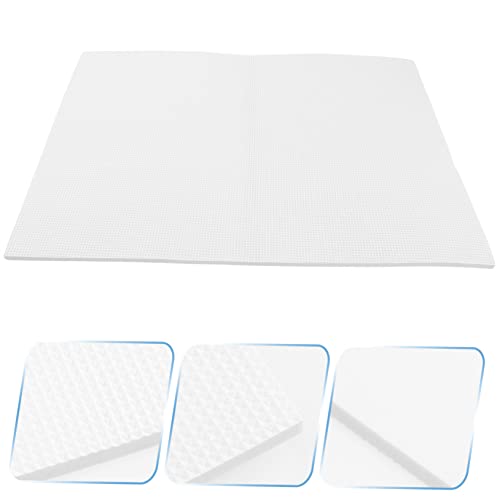 Reptile Terrarium Mat Thickened Non Slip Fish Tank Cushioning Pad for Aquariums Water Absorption Shock Absorbing Durable Insulation - color: White