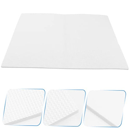 Reptile Terrarium Mat Thickened Non Slip Fish Tank Cushioning Pad for Aquariums Water Absorption Shock Absorbing Durable Insulation - color: White
