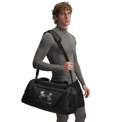 Under Armour Undeniable 5.0 Duffle - color: (011) Black Medium Heather / Black / Metallic Silver, size: Medium (58L)
