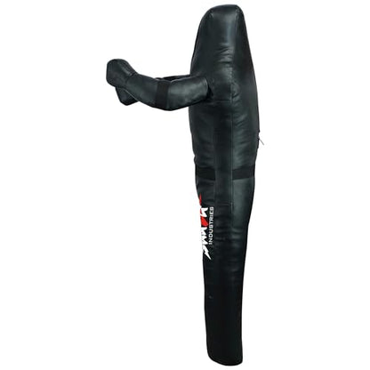 Shaza MMA BJJ Wrestling Throwing Dummy Bag, Durable PU Leather, Unfilled - size: 72 inch | 180 cm