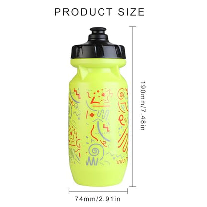 Squeeze Cycling Sports Water Bottle for Biking and Outdoor Activity, Cycling Squeeze Bicycles Bicycles - color: Yellow