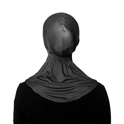 TheHijabStore.com Women's Ninja Hijab Under Scarf with Comfortable Elastic Neck Full Instant Coverage Bonnet Caps Black at Amazon Women’s Clothing store