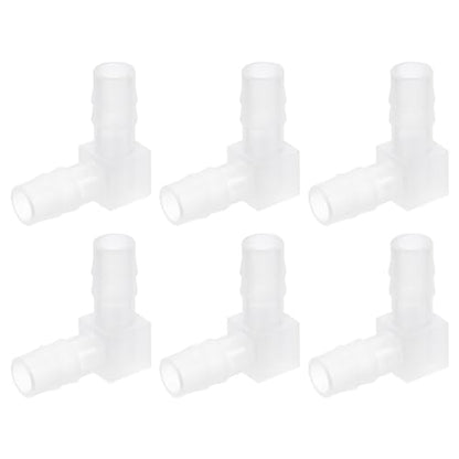 uxcell 5/16" 90 Degree Elbow Hose Barb, 6pcs L-Shaped Aquarium Air Valve Connector Tubing for Fish Tank Pond Air Line - size: 5/16"