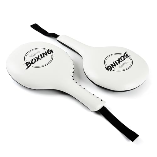 Valleycomfy Boxing Target Paddles Fight Gear Punching & Striking Pads - color: White