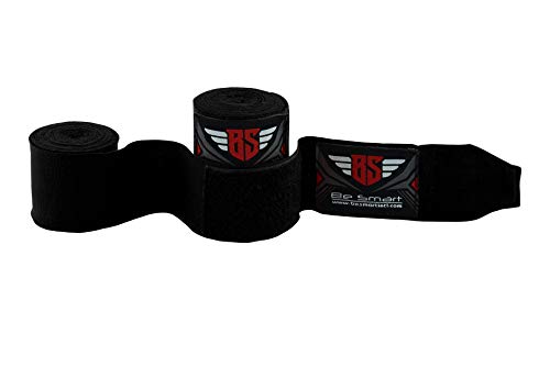 Boxing Hand Wraps 180" Wrist Bandages Fist Inner Gloves MMA,UFC, Muay Thai Pair - color: Black, size: 2.5 Meter