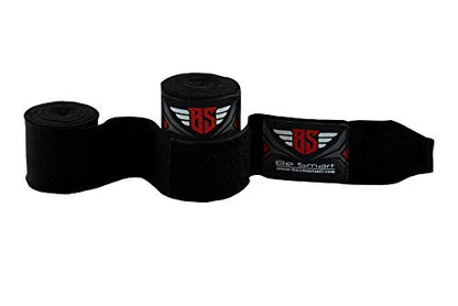 Boxing Hand Wraps 180" Wrist Bandages Fist Inner Gloves MMA,UFC, Muay Thai Pair - color: Black, size: 2.5 Meter