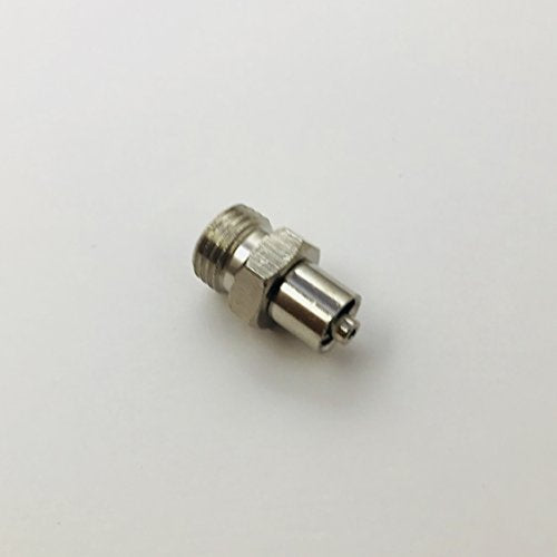 Metal Male Luer Lock Syringe Fitting to Pipe NPT 1/4" Male (2 Units)