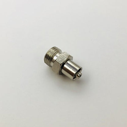 Metal Male Luer Lock Syringe Fitting to Pipe NPT 1/4" Male (2 Units)