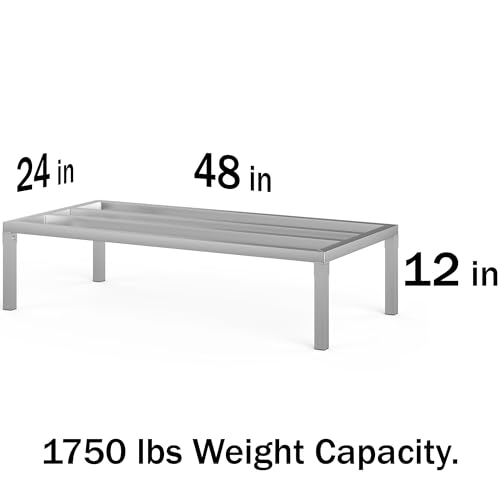 24 in X 48 in. Aquarium Stand | Industrial Style Aluminum Fish Tank Base with Open Frame Design - size: 24 W x 48 L x 12 H