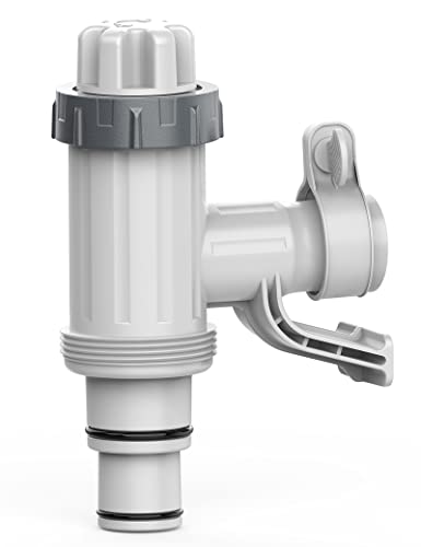 Pool Hose Adapter for Above Ground Swimming Pool, Pool Replacement Parts with Plunger Valve and Pool Pipe Holder Compatible with Intex/Bestway/Stock Tank Pool, Pool Pump Parts - color: 1 Pack, size: 1 Pack