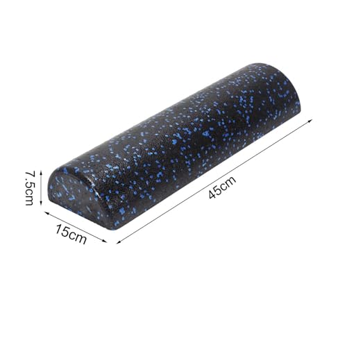 Half Round Foam Roller Neck Gym 18inch Length Muscle Roller Half Roller Foam, Massage Column Roller, Exercise Foam Roller for Yoga, Pilates & Stretching