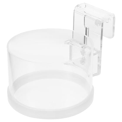 ULTECHNOVO Fish Feeding Ring Aquarium Feeder Circle Reusable Acrylic Floating Fish Food Feeder and Aquariums with Suction Cup Small Size for Tropical and Freshwater