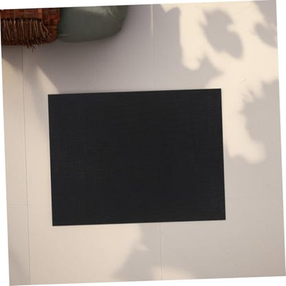 BESPORTBLE 2pcs Thick Sponge Pad for Fish Tank Shock Absorbing Aquarium Leveling Mat and Base Grid Design for Clean Water Black