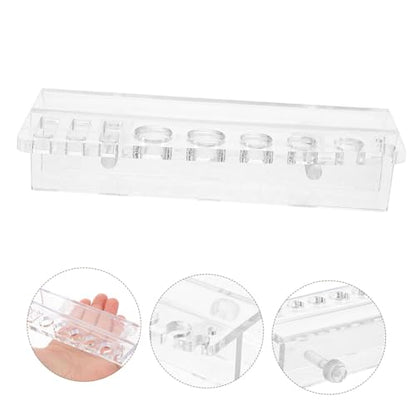 Aquarium Tool Holder -Mounted Organizer for Fish Tank Cleaning Accessories Storage for Scissors Tweezers and Tongs Design