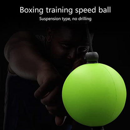 ljhnba Height Adjustable Suction Cup Boxing Reflex Speed Balls Hand Eye Reaction Training Punch Fight Ball Fitness Equipment