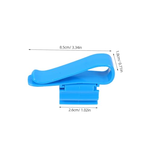 Abaodam 6pcs Aquarium Hose Holder Clips Versatile Plastic Water Pipe Clamps for Fish Tank Maintenance Easy to Install Suitable for Various Pipe - color: Blue