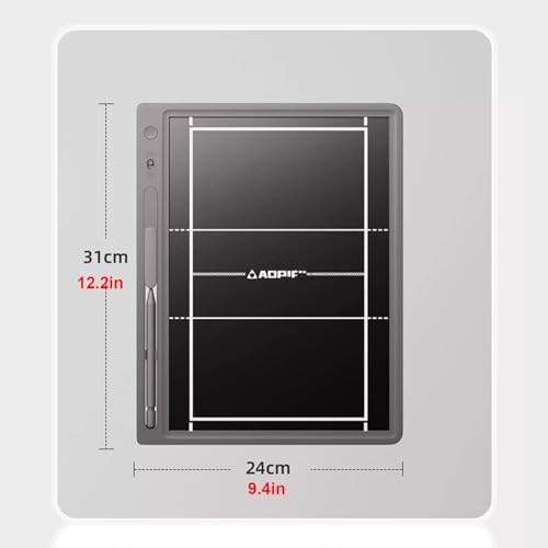 Volleyball Clipboard for Coaches, Magnetic Electronic Coaching Board Tactical Marker Board, Strategy Board with Stylus Pen, for Volleyball Training, Portable and Efficient