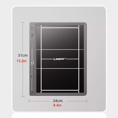 Volleyball Clipboard for Coaches, Magnetic Electronic Coaching Board Tactical Marker Board, Strategy Board with Stylus Pen, for Volleyball Training, Portable and Efficient