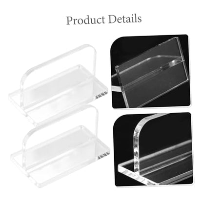 Abaodam 4Pcs Acrylic Replacement Handles for Aquariums Lid Easy Adhesive Fish Tank Cover Parts Durable and Transparent Simple Installation No Drilling Required