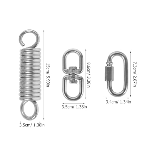 Abaodam 1set Heavy Duty Hammock Chair Hanging Kit Spring Set Suspension Tool for Porch Swing Chair and Versatile Outdoor Use