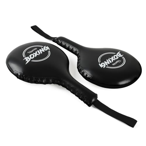 Valleycomfy Boxing Target Paddles Fight Gear Punching & Striking Pads - color: Black