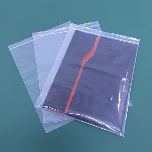 iMailer - 100 Count - 10" x 13" Clear Zip Bags - 2 Mil Reclosable Zip Plastic Poly Bags with Lock Seal Zipper for Clothing, T-Shirt, Prints, Photos, Documents - size: 10" x 13"