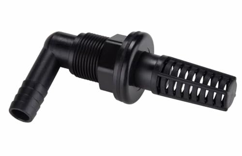 1 Inch Aquarium Bulkhead Fitting PVC | Aquarium Bulkhead Fitting PVC, design allows quick and simple installation without the need for special tools - size: 1/2 -Inch