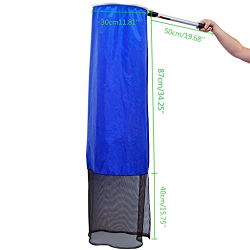 Creatures Aquarium Japanese Sock Net Fishing Net Fish Landing Net Catching Net Soft Mesh Basket for Large Fish Spawning Breeding Transfering Accessories Fishing Net