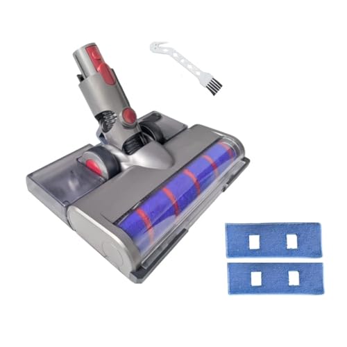 Compatible For Dyson,V15 V11 V10 V8 V7 Vacuum Attachment Soft Roller Brush Head With Dust Detection Light With Water Tank Mop Pads
