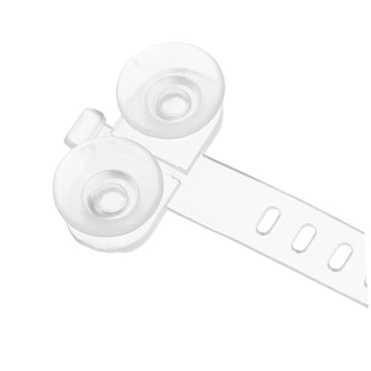 Unomor 50pcs Aquarium Suction Cups with Cable Straps for Secure Attachment of Air Hose and Filter Tubes in Fish Tanks, Sturdy Plastic Hose Holders Compatible with Aquarium Planters