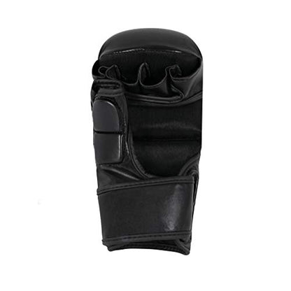 Vali MMA Hybrid Gloves Shooter for Sparring Grappling Training in Martial Arts - color: Black, size: Large-X-Large